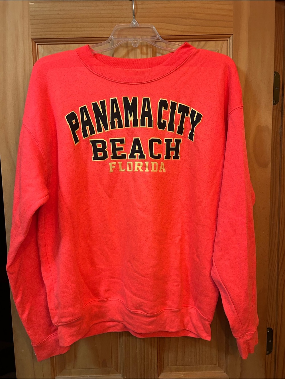 Exist Coral Pink Panama City Beach Crewneck Sweatshirt